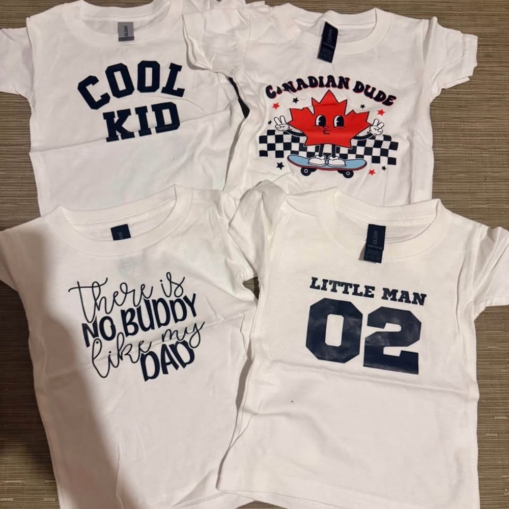 2T Graphic T-Shirts - White